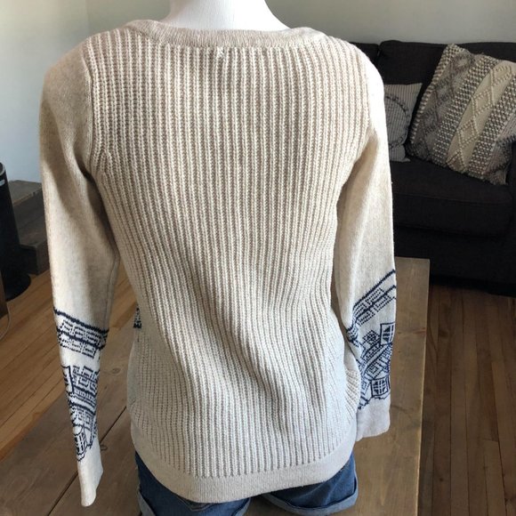 RW&CO Cotton Wool Blend Knit Sweater | Size XS - Picture 5 of 12